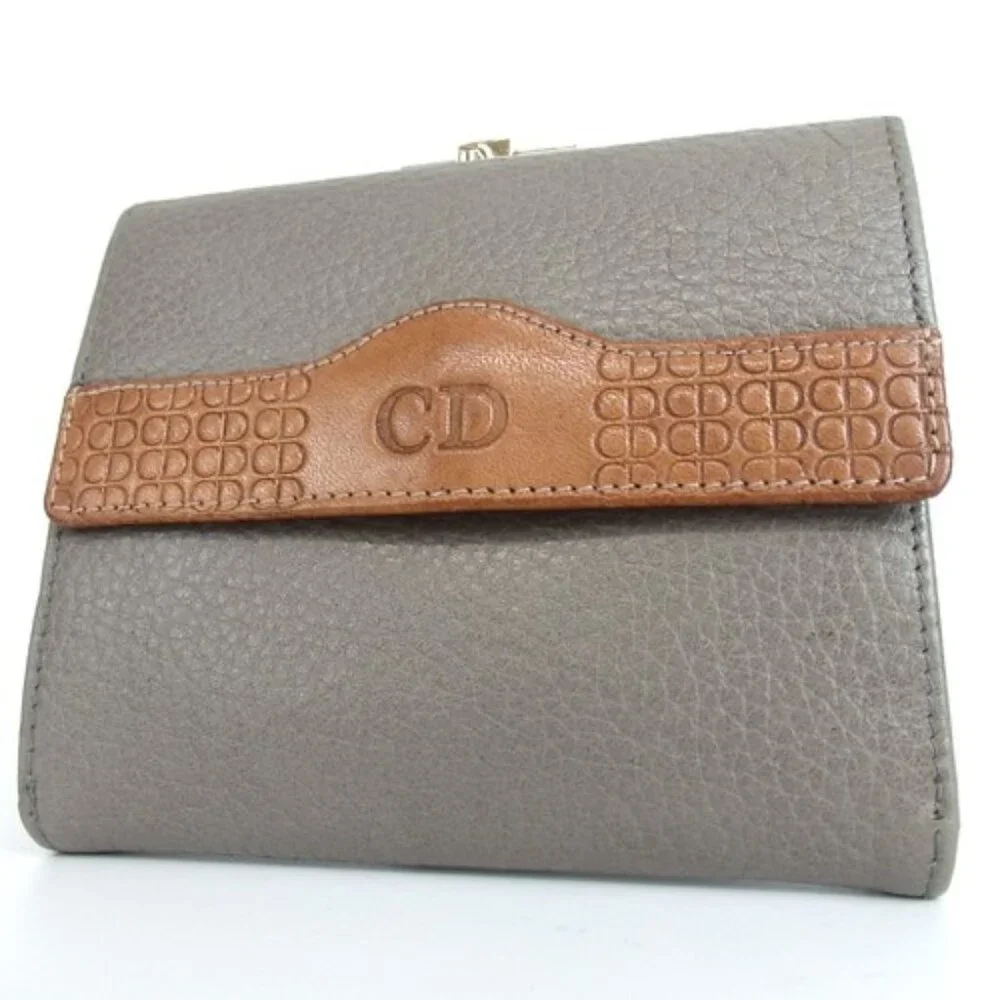 Authentic Christian Dior wallet leather [Used]